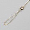 304 Stainless Steel Rhinestone Flat Round Link Finger Ring Bracelets for Women BJEW-WH20014-01G-2