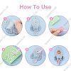 DIY 5D Astronaut & Planet & Rocket Diamond Painting Keychain Kit DIY-WH0195-70A-4