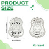 8Pcs Iron Alloy Badge Brooches JEWB-MA0001-03-2