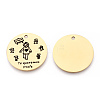 201 Stainless Steel Pendants STAS-T064-37G-14-1