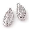 Tarnish Resistant 201 Stainless Steel Lady of Guadalupe Pendants STAS-Q195-120-1