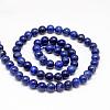 Natural Lapis Lazuli Round Beads Strands G-I181-10-6mm-2