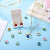 30Pcs Alloy & Glass Charms FIND-TA0008-05G-7