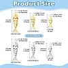 6Pcs 6 Styles Brass Pendants KK-YW0004-59-3