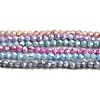 Opaque Baking Paint Glass Beads Strands DGLA-F002-01-1