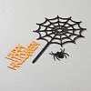 Acrylic Spider Web & Halloween Word Cake Insert Card Decoration DIY-H109-08-1