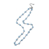 Evil Eye Plastic Link Chain Necklace NJEW-H169-03P-05-1