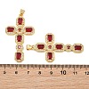 Brass Micro Pave Cubic Zirconia Pendants CU-CBADC6C-13G-04-3