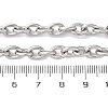 201 Stainless Steel Cable Chain Necklaces NJEW-Q013-12B-P-3