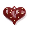 Opaque Acrylic Enamel Pendants OACR-B036-12C-1