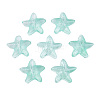 Transparent Spray Painted Glass Beads GLAA-N035-027-C01-1