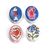 Printed Handmade Porcelain Beads PR-CBAB520-01-1