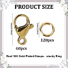 304 Stainless Steel Lobster Claw Clasps STAS-ME0002-92C-2