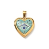 304 Stainless Steel Locket Pendants STAS-H255-02G-06-1