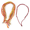 12Pcs 12 Colors Polyester & Spandex Cord Necklace Making AJEW-TAC00070-2