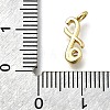 Brass Micro Pave Cubic Zirconia Pendants KK-B132-12G-F-3