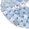 Natural Purple Chalcedony Beads Strands G-G453-G07-7x12mm-4