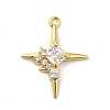 Brass Micro Pave Cubic Zirconia Pendants KK-Q772-04G-1