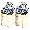 2Pcs Shaoxing Opera Costume Plastic Rhineston Brooches JEWB-FH0001-81-1