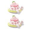 Cat Theme Opaque Resin Cabochons CRES-Z010-01B-1