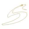 Rack Plating Brass Cable Chain Necklaces for Women NJEW-H049-03G-4