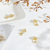 4Pcs Autumn Theme Brass Pendants KK-LP0004-16-1