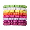 Acrylic Rondelle Beaded Stretch Bracelets Set BJEW-JB11020-01-1