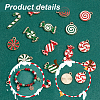   68Pcs 17 Style Christmas Themed Alloy Enamel Pendants FIND-PH0010-59-5