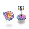 Ion Plating(IP) 304 Stainless Steel Stud Earring Findings STAS-I157-11A-M-2