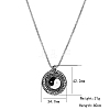 Stainless Steel Enamel Pendant Necklaces for Men BV6078-3-3