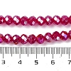 Baking Electroplate Glass Beads Strands X1-DGLA-A039-J10mm-B02-4