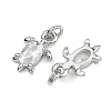 SHEGRACE Brass Clear Cubic Zirconia Charms XGRQ2O138-417P-2