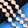 Natural Keshi Pearl Beads Strands PEAR-S018-02B-1-2