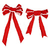2Pcs 2 Styles Polyester Bowknot DIY-TA0014-50B-2