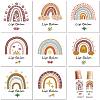 80Pcs 8 styles Paper Lip Balm Adhesive Label Stickers STIC-WH0026-007-1