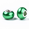 Imitation Pearl Style Resin European Beads RPDL-T003-001E-2