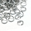 Jewelry Findings Original Color Stainless Steel Jump Rings X-STAS-E011-4x0.7mm-1