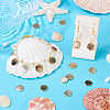 10Pcs Natural Black Lip Shell Hexagon Charms BSHE-TA0001-25-7