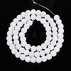 Frosted Imitation Jade Glass Beads Strands LS-GLAA-T032-J6mm-MBB01-1