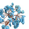 Natural Turquoise Chips & Agate Pedestal Display Decorations DJEW-A001-04A-2