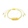 Dyed Natural Agate Beaded Braided Bead Bracelets BJEW-MZ00253-04-2