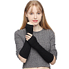 2 Pairs 2 Colors Polyester Long Fingerless Gloves AJEW-HS0001-22-6