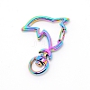 Zinc Alloy Swivel Lobster Clasps PALLOY-WH0070-99M-1
