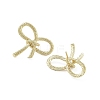 Bowknot Brass Stud Earrings EJEW-Q811-22G-2