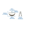 Iron Ribbon Crimp Ends IFIN-TAC001-06A-P-7