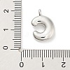 Rack Plating Brass Balloon Letter Pendants KK-C050-01P-C-3