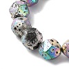 Blaking Painted Natural Lava Rock Beads Strands G-B086-A01-02A-3