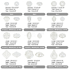 72Pcs 18 Style Opaque Acrylic Beads OACR-GA0001-02-2