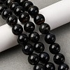 Dyed Natural Blue Tiger Iron Beads Strands G-G286-A03-12mm-1