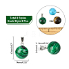 16Pcs 8 Style Natural & Synthetic Gemstone Pendants G-NB0003-04-2